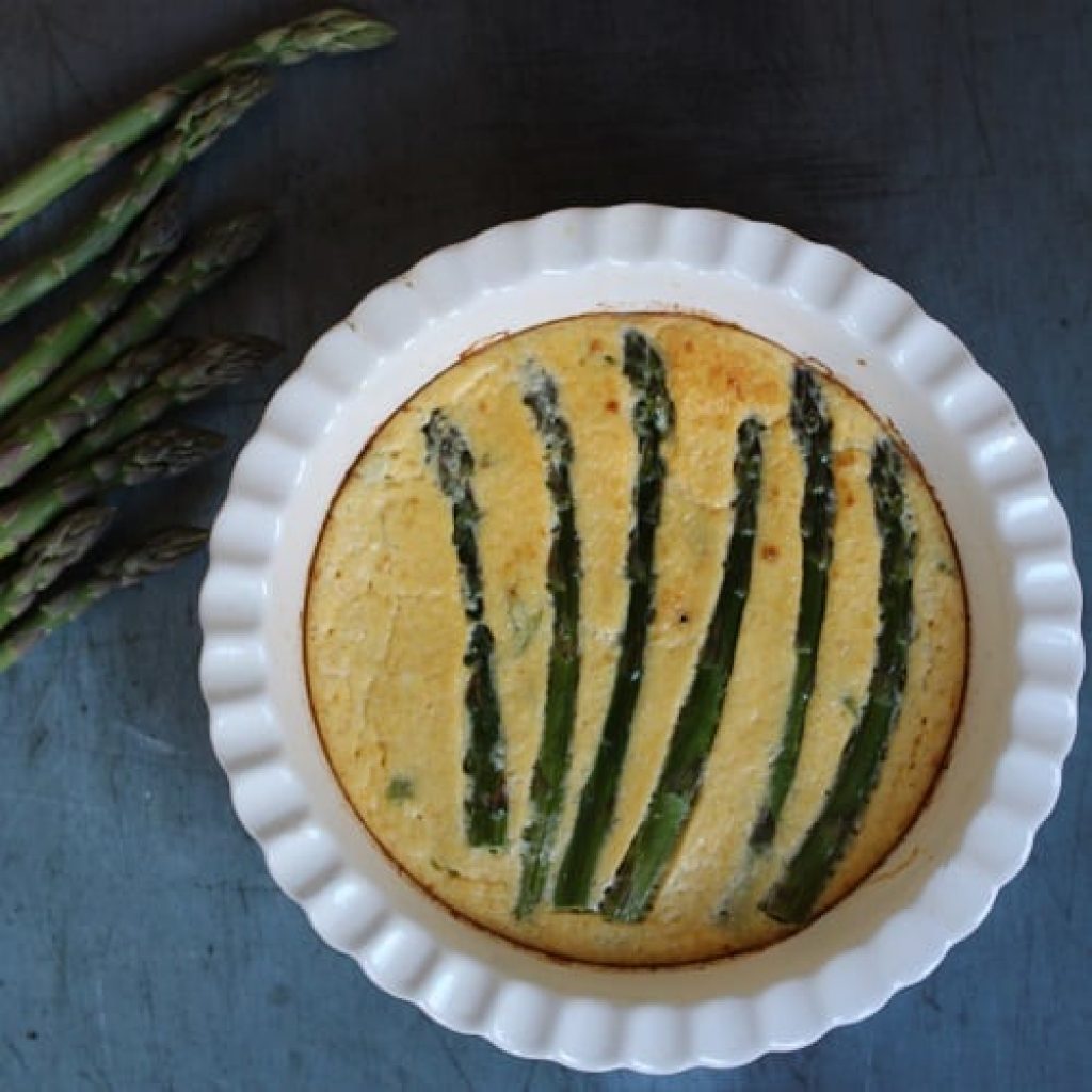 Asparagus Frittata with Tomato Chutney