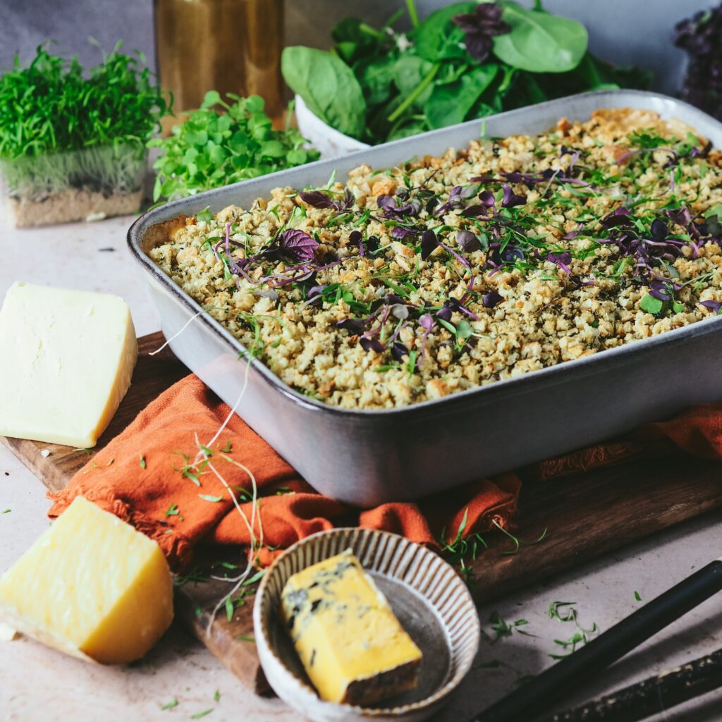 Three Cheese, Greens and Conchiglie with a Basil Sourdough Crumb - Fodder