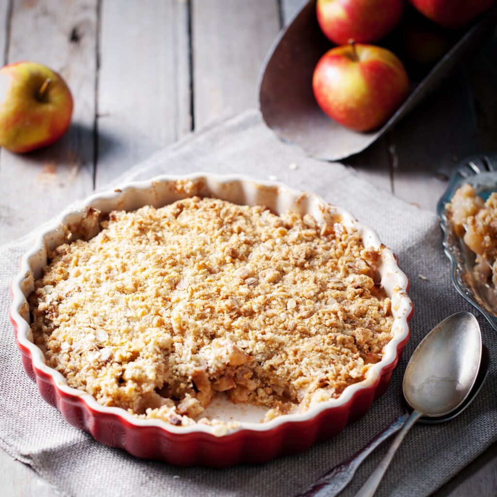 Fodder - Delicious Apple Flapjack Crumble Recipe Made With Porridge Oats