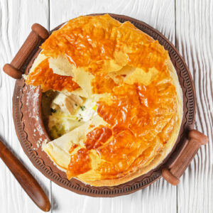 Chicken & Leek Puff Pastry Pie Recipe from Fodder