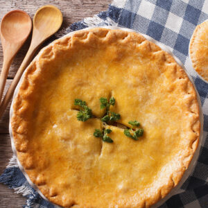 Yorkshire Blue Cheese & Vegetable Pie recipe from Fodder